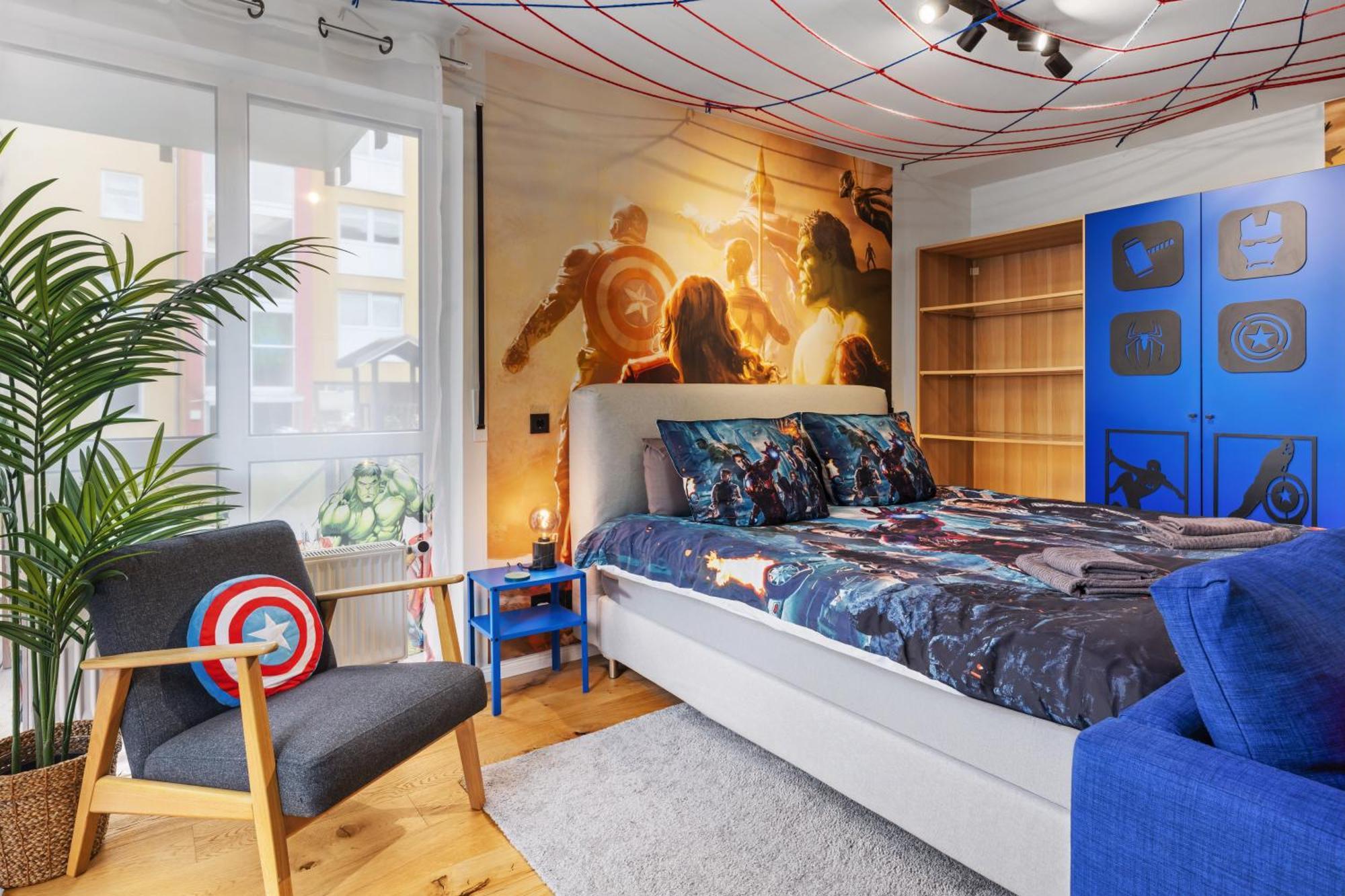 Edler Wohnraum Disney Marvel Studio Mit Balkon, Boxspringbett, Kaffeevollautomat, Lift & Parkplatz Chemnitz Zewnętrze zdjęcie