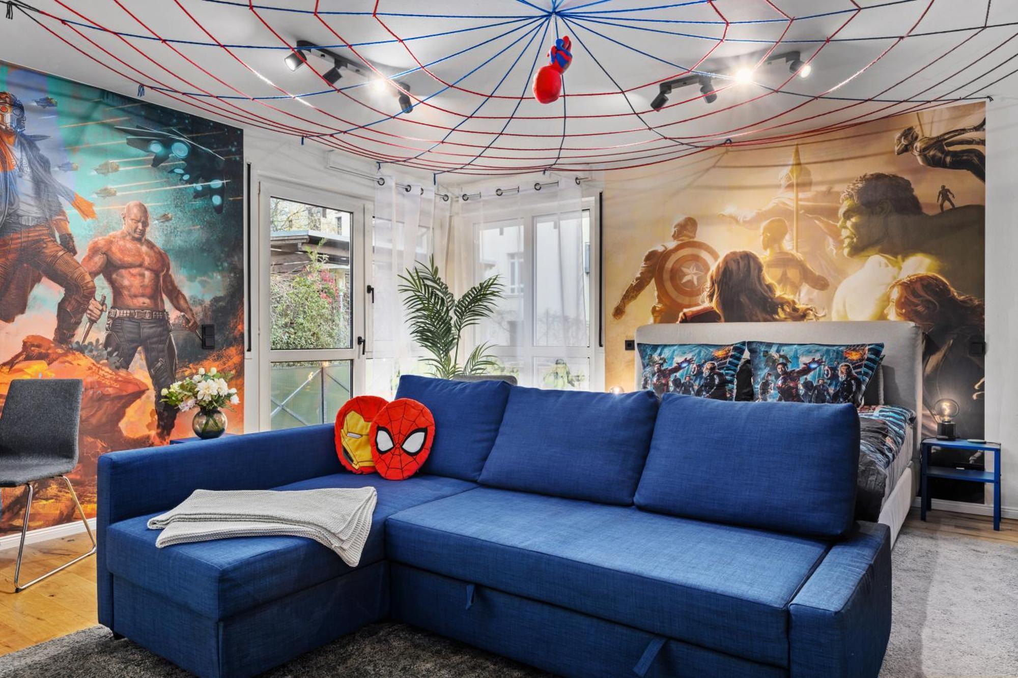 Edler Wohnraum Disney Marvel Studio Mit Balkon, Boxspringbett, Kaffeevollautomat, Lift & Parkplatz Chemnitz Zewnętrze zdjęcie